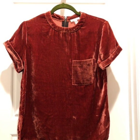 Urban Outfitters Tops - Urban Outfitters Copper Velvet Pocket T-shirt